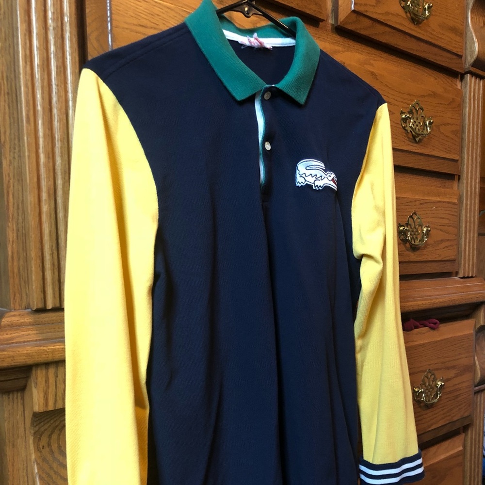 Vintage Lacoste LS Colorblock Polo